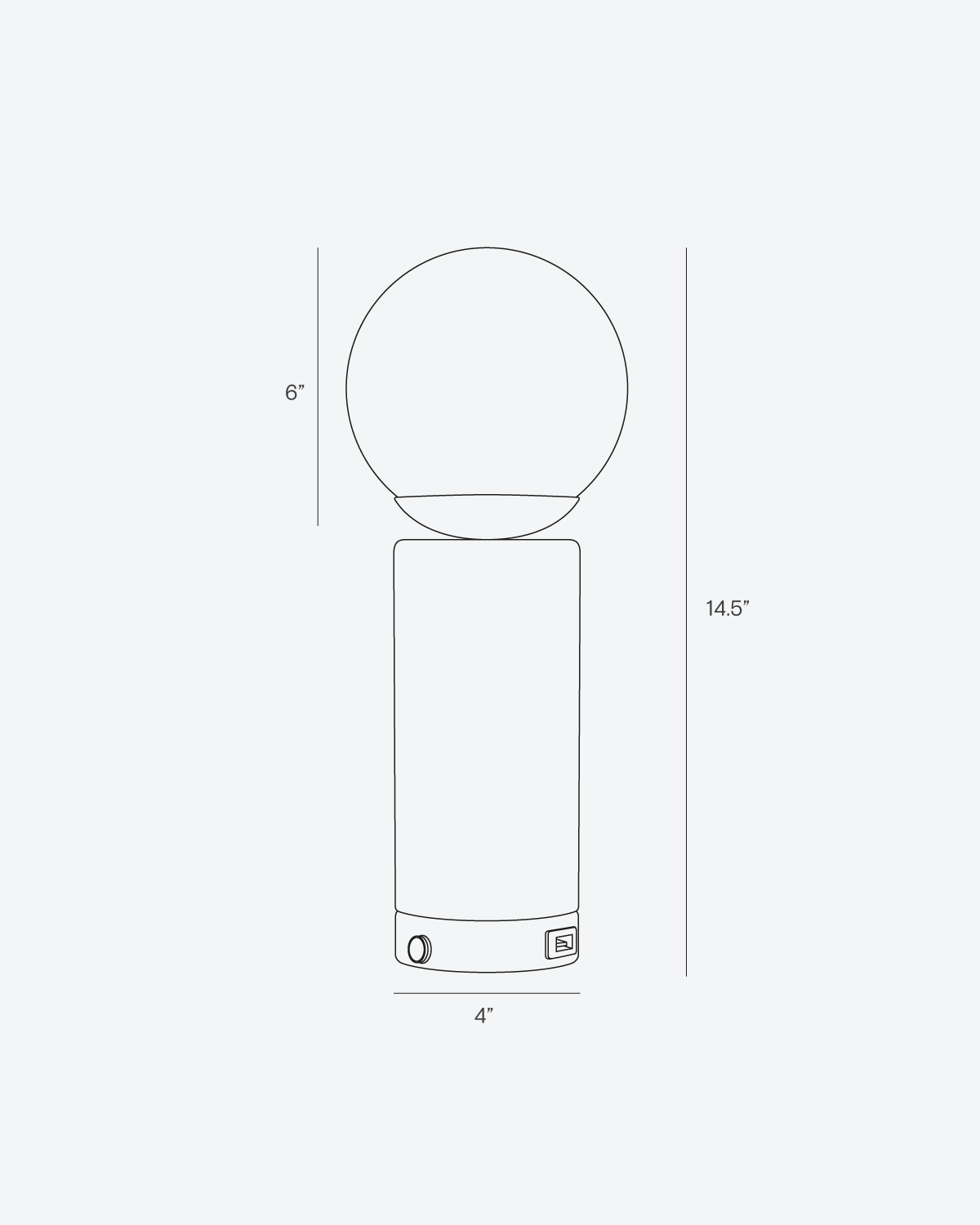 Aspen USB Table Lamp - Image 6